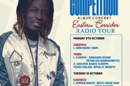 Fancy Gadam’s Competition Album Concert Media Tour Heads to Eastern Corridor